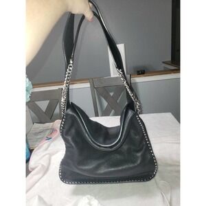 Michael kors black leather pebbled purse